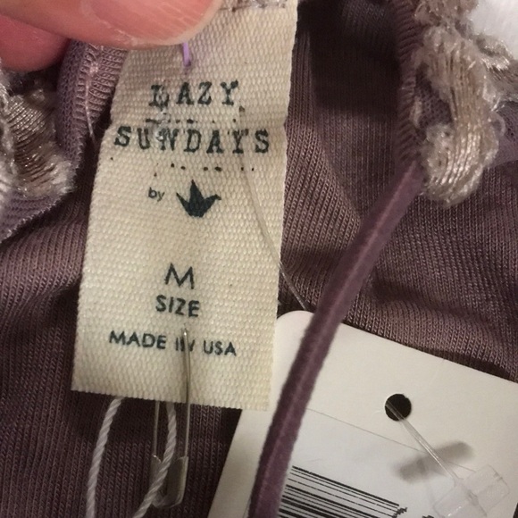 Lazy Sundays Women's Floral Halter Dress Sleeveless Purple Tan Size M NWT - Picture 12 of 14